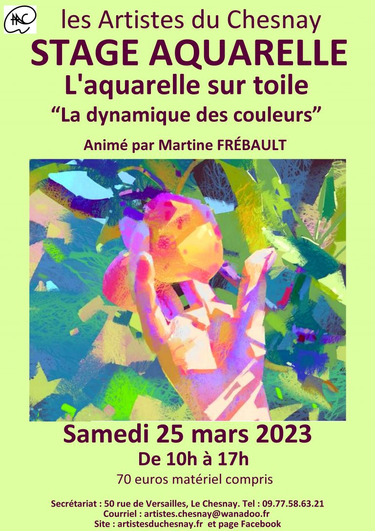 Stage Dessin/peinture carnet de voyage- 8/17 ans - 3h - Versailles